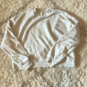 Super cute white and grey sweater for sale!